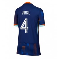 Maglie da calcio Olanda Virgil van Dijk #4 Seconda Maglia Femminile Europei 2024 Manica Corta